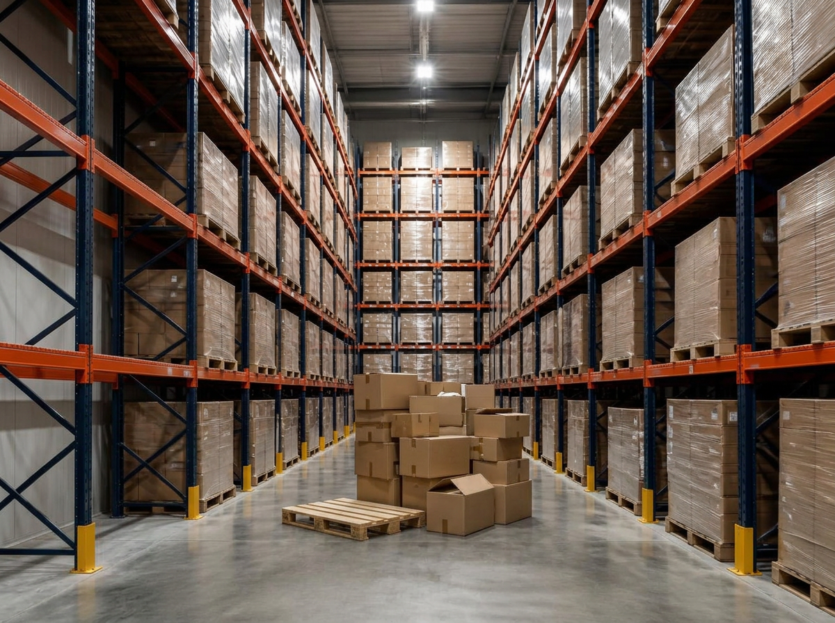 Warehouses scan with detected changes highlighted
